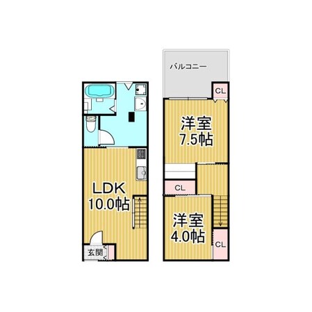 ヴィレッタナカタの物件間取画像